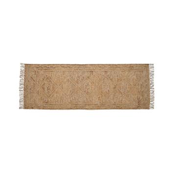 Jute Kelim Løber 70X200 Lys grå