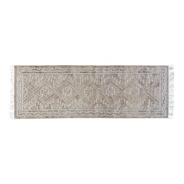 Jute Kelim Løber 70X200 Lys grå