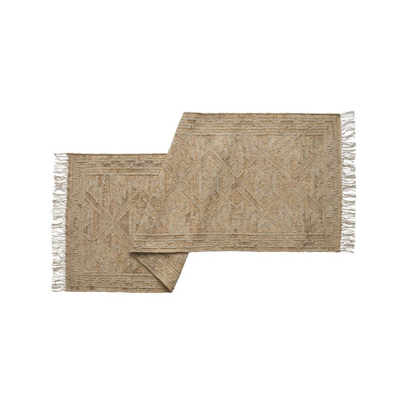 Jute Kelim Løber 70X200 Lysgrå
