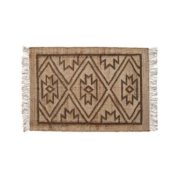 Jute Kelim 60X90 Mørk Grå